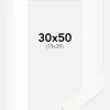 Ramme Trendline Hvid 30x50 cm - Passepartout Hvid 20x40 cm
