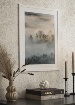 Ramme Trendline Hvid 30x50 cm - Passepartout Hvid 20x40 cm