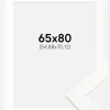 Ramme Trendline Hvid 65x80 cm - Passepartout Hvid 22x28 inches