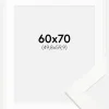 Ramme Trendline Hvid 60x70 cm - Passepartout Hvid 20x24 inches