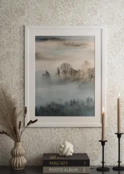 Ramme Trendline Hvid 60x70 cm - Passepartout Hvid 20x24 inches