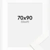 Ramme Trendline Hvid 70x90 cm - Passepartout Hvid 55x70 cm
