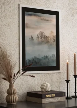 Ramme Trendline Hvid 30x60 cm - Passepartout Sort 22,7x50 cm