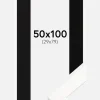 Ramme Trendline Hvid 50x100 cm - Passepartout Sort 30x80 cm