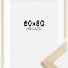 Ramme Trendline Natur 60x80 cm - Passepartout Hvid 49,3x68,5 cm
