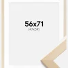 Ramme Trendline Natur 56x71 cm - Passepartout Hvid 48x60 cm