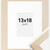 Ramme Trendline Natur 13x18 cm - Passepartout Hvid 7x10 cm