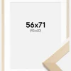 Ramme Trendline Natur 56x71 cm - Passepartout Hvid 46x61 cm