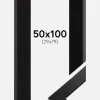 Ramme Trendline Sort 50x100 cm - Passepartout Sort 30x80 cm
