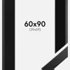 Ramme Trendline Sort 60x90 cm - Passepartout Sort 40x70 cm