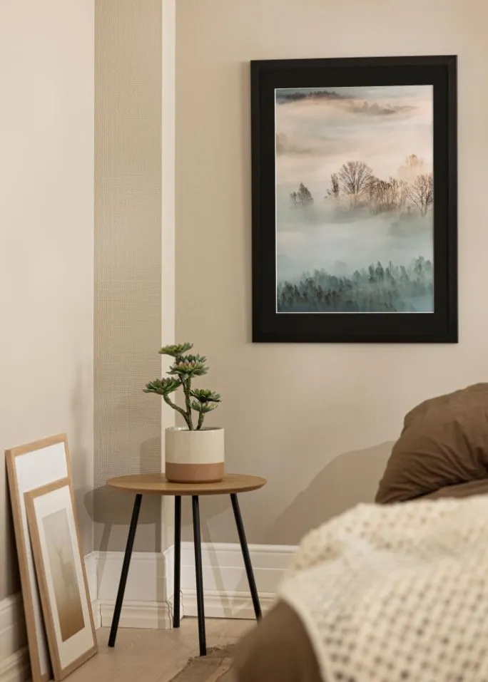 Ramme Trendline Sort 60x90 cm - Passepartout Sort 50x75 cm