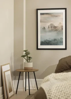 Ramme Trendline Sort 55x70 cm - Passepartout Hvid 43,2x61 cm (A2+)