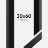 Ramme Trendline Sort 30x60 cm - Passepartout Sort 20x50 cm