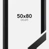Ramme Trendline Sort 50x80 cm - Passepartout Sort 42x70 cm