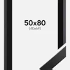 Ramme Trendline Sort 50x80 cm - Passepartout Sort 41x70 cm