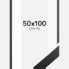 Ramme Trendline Sort 50x100 cm - Passepartout Hvid 30x80 cm
