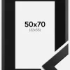 Ramme Trendline Sort 50x70 cm - Passepartout Sort 33x56 cm