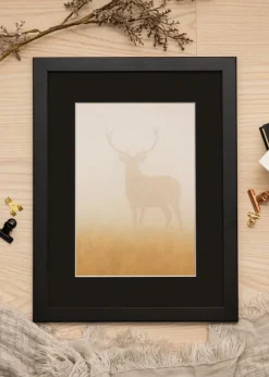 Ramme Trendline Sort 40x50 cm - Passepartout Sort 30x40 cm