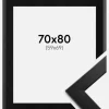 Ramme Trendline Sort 70x80 cm - Passepartout Sort 60x70 cm