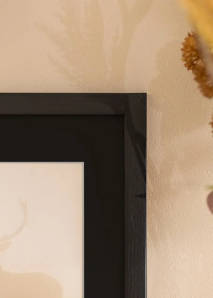 Ramme Trendline Sort 62x85 cm - Passepartout Sort 20x30 inches