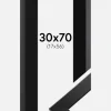 Ramme Trendline Sort 30x70 cm - Passepartout Sort 18x57 cm