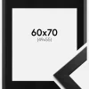 Ramme Trendline Sort 60x70 cm - Passepartout Sort 50x56 cm