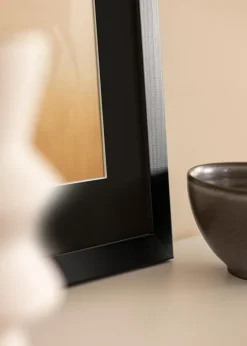 Ramme Trendline Sort 30x60 cm - Passepartout Sort 22,7x50 cm