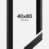 Ramme Trendline Sort 40x80 cm - Passepartout Sort 30x70 cm