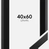 Ramme Trendline Sort 40x60 cm - Passepartout Sort 30x50 cm