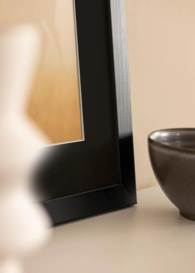 Ramme Trendline Sort 70x90 cm - Passepartout Sort 24x30 inches