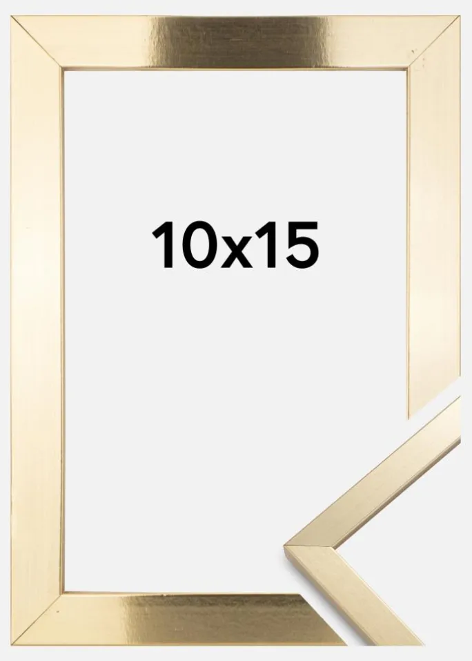 Ramme Trendy Akrylglas Guld 10x15 cm