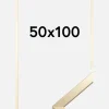 Ramme Trendy Akrylglas Guld 50x100 cm