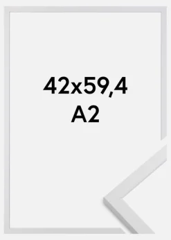 Ramme Trendy Akrylglas Hvid 42x59,4 cm (A2)