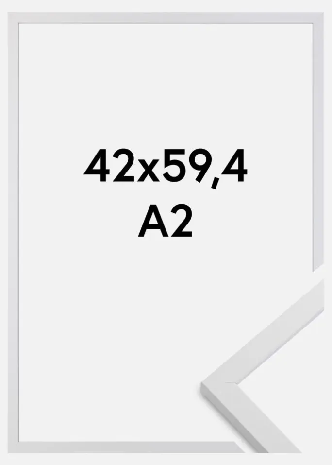 Ramme Trendy Akrylglas Hvid 42x59,4 cm (A2)