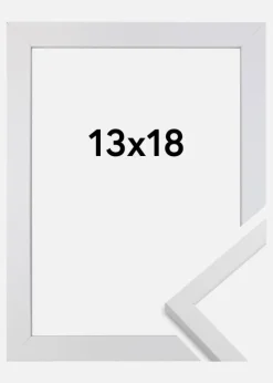Ramme Trendy Akrylglas Hvid 13x18 cm