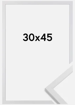 Ramme Trendy Akrylglas Hvid 30x45 cm