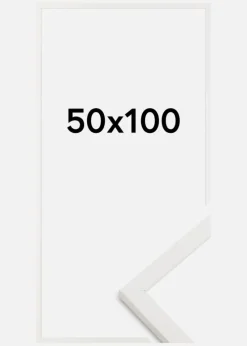 Ramme Trendy Akrylglas Hvid 50x100 cm