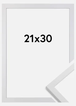 Ramme Trendy Akrylglas Hvid 21x30 cm