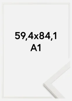 Ramme Trendy Akrylglas Hvid 59,4x84,1 cm (A1)