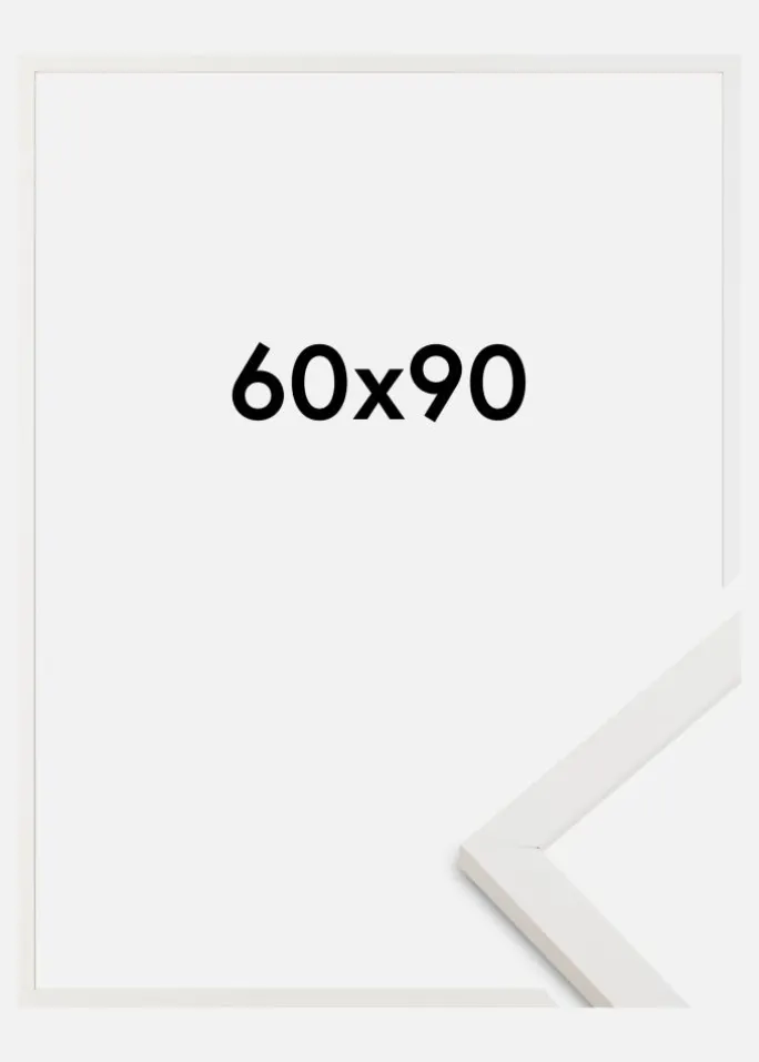 Ramme Trendy Akrylglas Hvid 60x90 cm