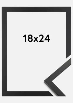 Ramme Trendy Akrylglas Sort 18x24 cm