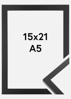 Ramme Trendy Akrylglas Sort 15x21 cm (A5)