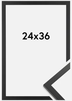 Ramme Trendy Akrylglas Sort 24x36 cm