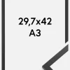 Ramme Trendy Akrylglas Sort 29,7x42 cm (A3)