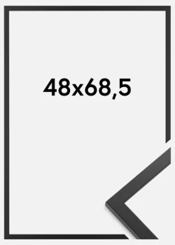Ramme Trendy Akrylglas Sort 48x68,5 cm