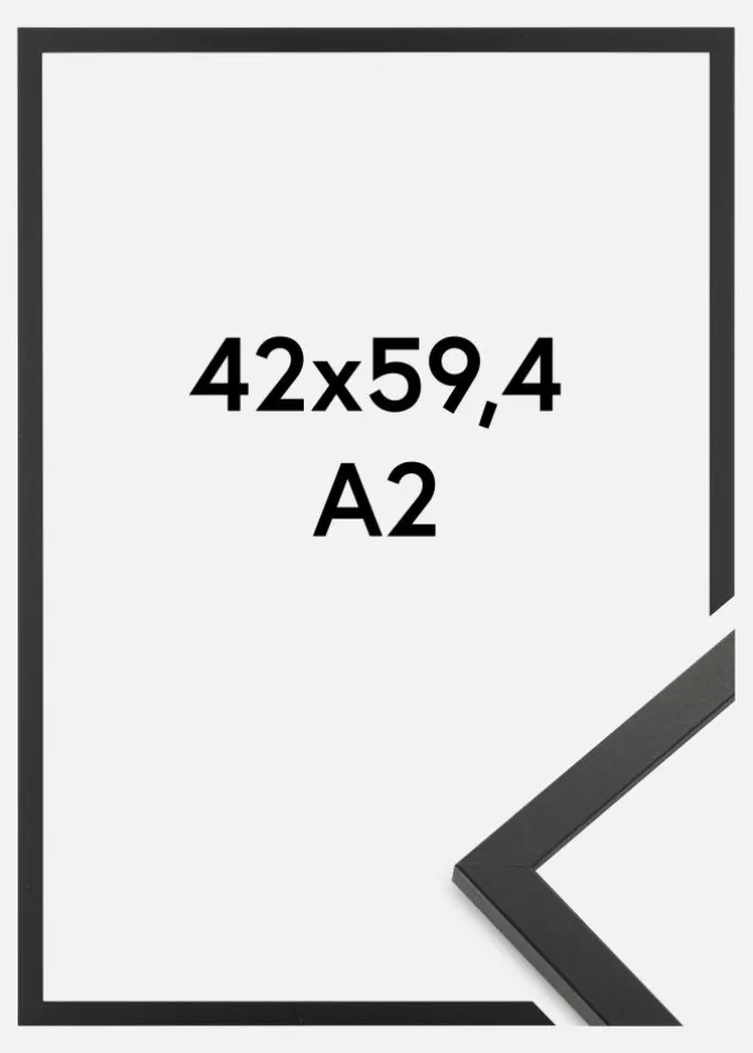 Ramme Trendy Akrylglas Sort 42x59,4 cm (A2)