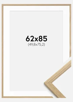 Ramme Trendy Eg 62x85 cm - Passepartout Hvid 20x30 inches