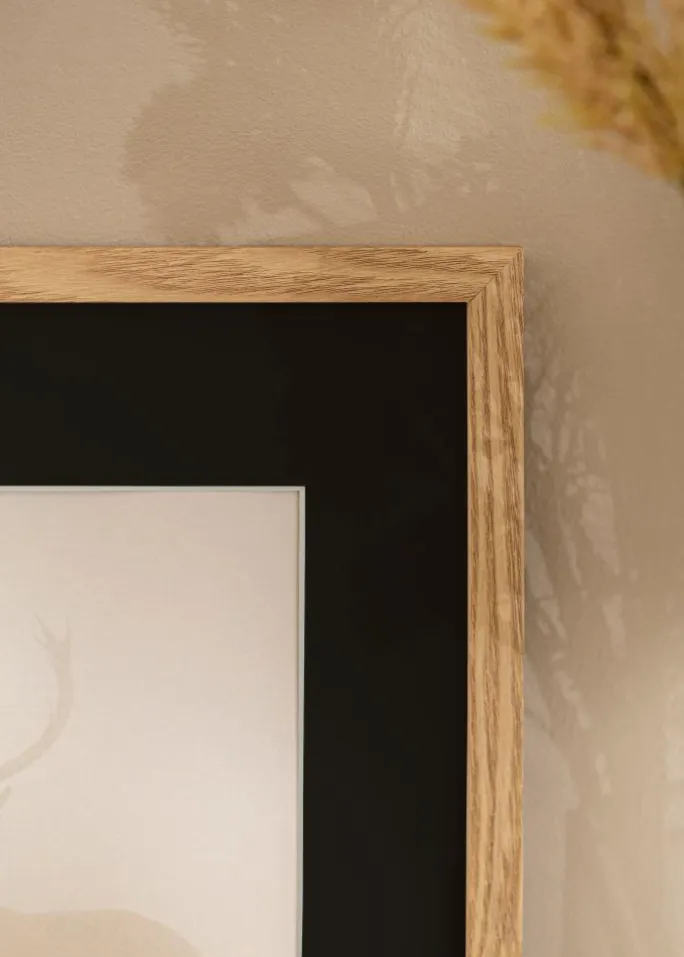 Ramme Trendy Eg 15x20 cm - Passepartout Sort 4x5 inches