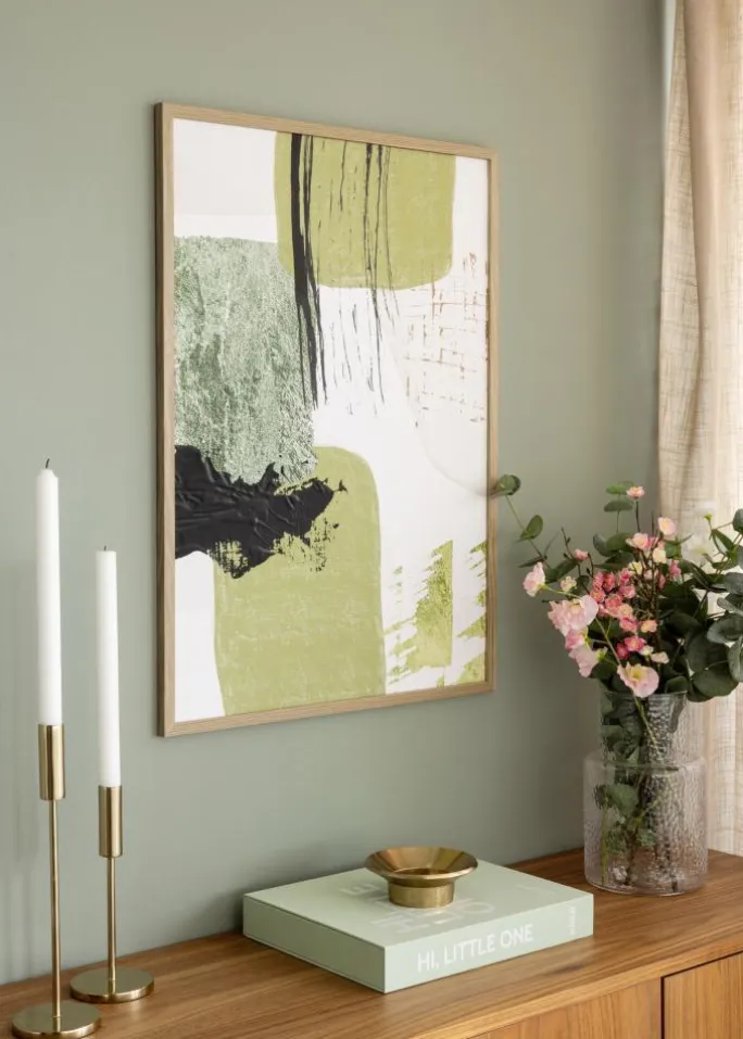 Ramme Trendy Eg 40x60 cm - Passepartout Hvid 25x50 cm