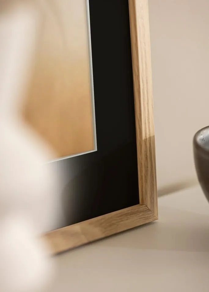 Ramme Trendy Eg 24x30 cm - Passepartout Sort 6x8 inches